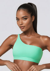 One Shoulder Sports Bra