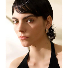 Ornate Pearls Hoop Earrings