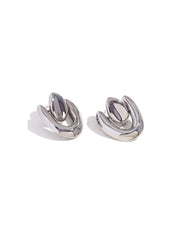 Oval U shape earrings