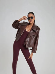 Oversized Cropped Leather Jackets