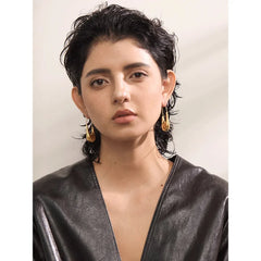 Paperclip Hoop Earrings