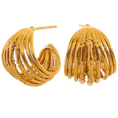 Parallel Band Hoop Earrings