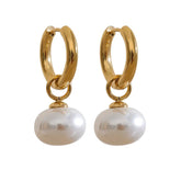 Pearl Halo Drop Earrings