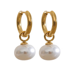 Pearl Halo Drop Earrings