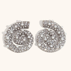 Pearl Whirl Earrings