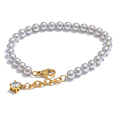 Pearl Zircon Bracelet