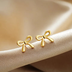 Ribbon Stud Earrings