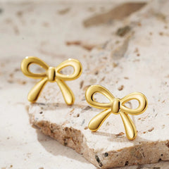 Ribbon Stud Earrings