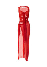 Sheer Mesh Maxi Dress