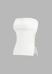 Side Zipper Tube Tops