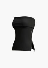 Side Zipper Tube Tops