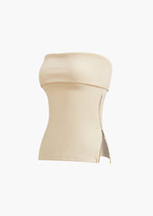 Side Zipper Tube Tops