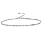 Silver Stainless Steel Anklet