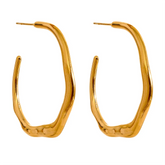 Sinuous Hoop Earrings