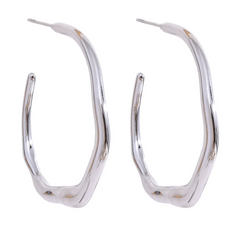Sinuous Hoop Earrings