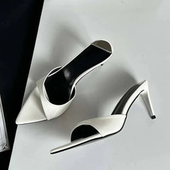 Sleek Pointed-Toe Mules