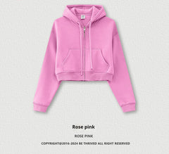 Solid Color Hooded Sweater