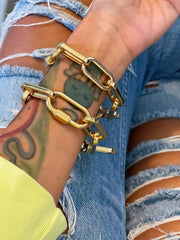 Sonia Stainless Steel Chain Link Bracelet