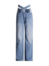 Split Denim Pants