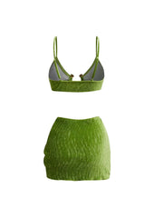 Summer Swimwear Three-Piece Set
