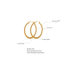 Tangled Hoop Earrings