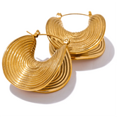 Tate Curved Hoop Earrings