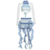 Three-Piece Ruffle Skirt Set