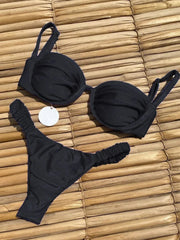 Two-piece push-up bikini swimsuit