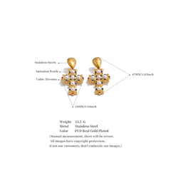 Victorian Cross Earrings