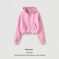 Washed Zipper Cardigan Jacket