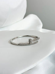 Zircon Nail Cuff Bracelet