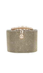 Gold Pearl Luggage Handbag