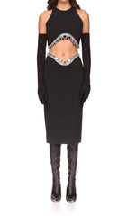 Jewelled Tentacle Two Piece In Black