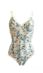 Floral Print SHIRRed Swimsuit