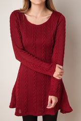Plus Size Casual S-3XL Sweater Dress
