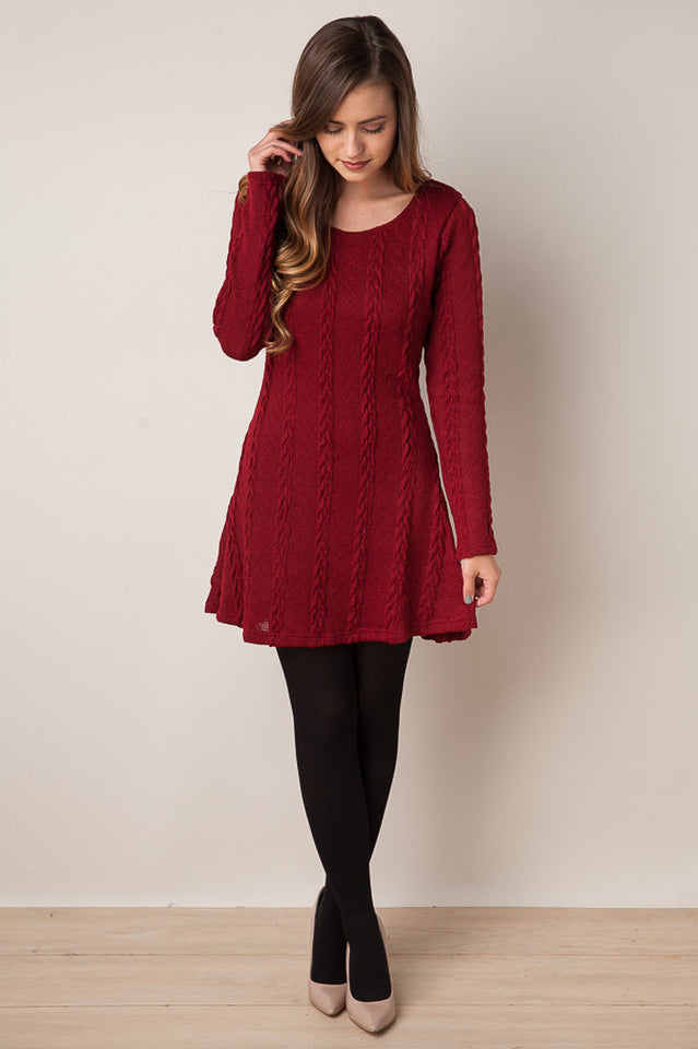 Plus Size Casual S-3XL Sweater Dress