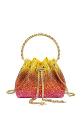 Crystal EmbelliShed BUCKET Bag In Ombre