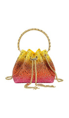 Crystal EmbelliShed BUCKET Bag In Ombre