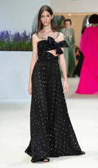 POLKA Dot Bandeau Dress In Black