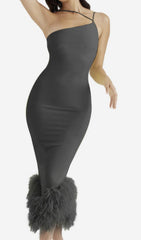 Bandage Backless Maxi Dress In VERDE