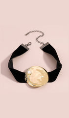 Gold Exaggerated Geometric Choker