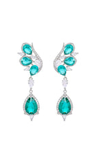 Diamond Butterfly Topaz Earrings