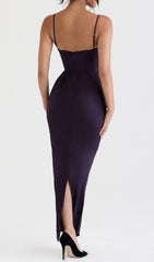 NIGHT SHADE Corset Maxi Dress