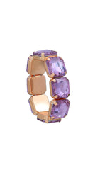 Purple SquAre Rhinestone Bracelet
