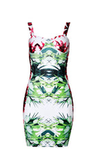 MARIE Printed Mini Bandage Dress
