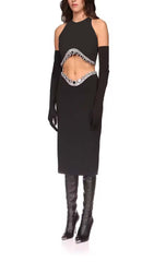 Jewelled Tentacle Two Piece In Black