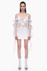 David Koma Ruffle Mini Dress