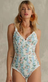 Floral Print SHIRRed Swimsuit