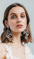 Floral LEAF BRIDAL Earrings