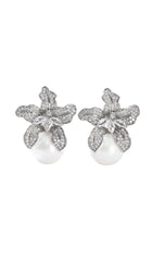 LILY Silver Pearl Earrings